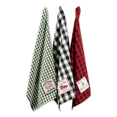 Set of 3 Assorted Red and Green Christmas Tree Farm Embellished Dish Towel 28
Set of 3 Assorted Red and Green Christmas Tree Farm Embellished Dish Towel 28