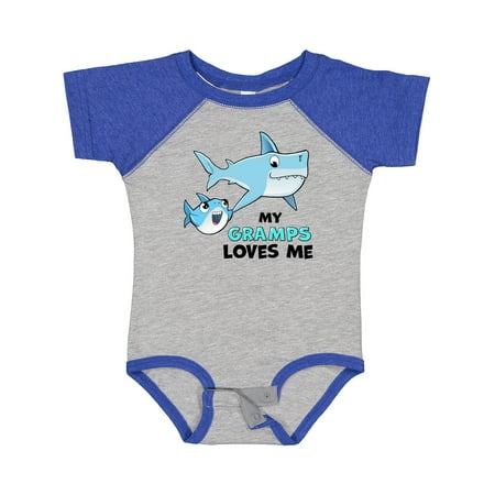 Inktastic My Gramps Loves Me with Cute Sharks Gift Baby Boy or Baby Girl Bodysuit 
Inktastic My Gramps Loves Me with Cute Sharks Gift Baby Boy or Baby Girl Bodysuit