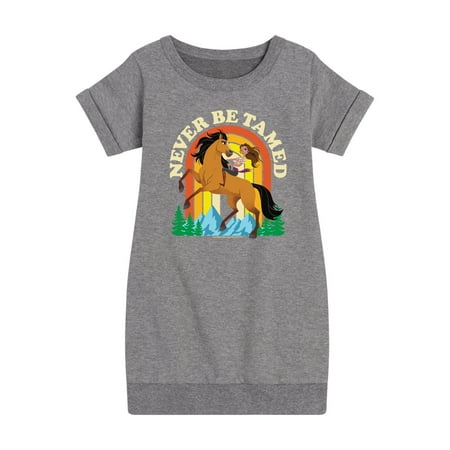 Spirit Riding Free - Never Be Tamed - Toddler And Youth Girls Fleece Dress
