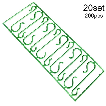 20 Sheets Christmas Tree Hook Ornament Door Holder Hanging Plastic S Shape Hook Mini Hangers
20 Sheets Christmas Tree Hook Ornament Door Holder Hanging Plastic S Shape Hook Mini Hangers