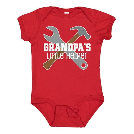 Inktastic Grandpa s Little Helper Gift Baby Boy Bodysuit