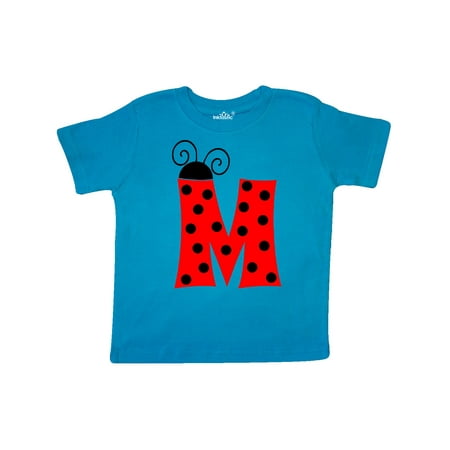 Inktastic Cute Lady Bug Initial M Gift Toddler Boy or Toddler Girl T-Shirt