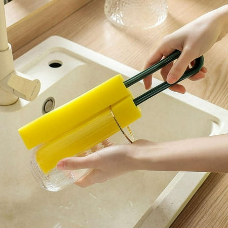Cup Cleaning Brush Effortless Cleaning Double Sided Sponge of Dishes Bottle Tumbler Cup
Cup Cleaning Brush Effortless Cleaning Double Sided Sponge of Dishes Bottle Tumbler Cup