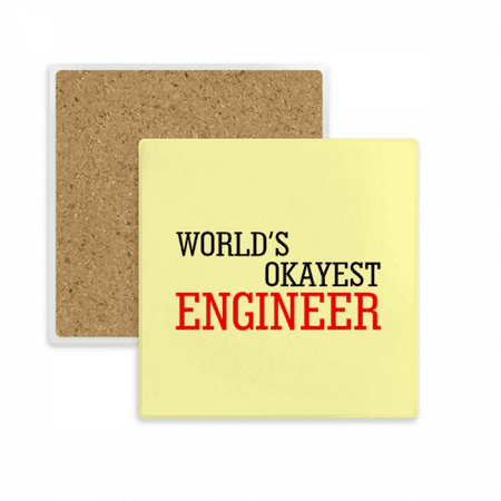 World s Okayest Engineer Best Quote Coaster Cup Mug Square Holder Absorbent Stone 2pcs
World s Okayest Engineer Best Quote Coaster Cup Mug Square Holder Absorbent Stone 2pcs