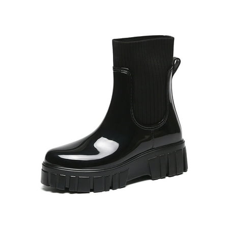 UKAP Ladies Chelsea Boot Outdoor Work Shoes Slip Resistant Rain Boots Casual Rainboot Womens Waterproof Fashion Black 7
UKAP Ladies Chelsea Boot Outdoor Work Shoes Slip Resistant Rain Boots Casual Rainboot Womens Waterproof Fashion Black 7