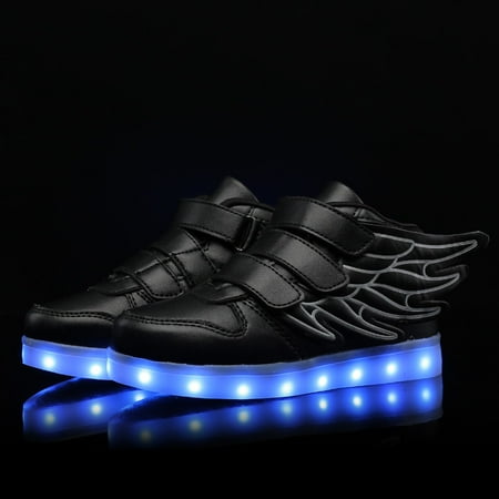 Boys And Girls Casual Colorful Light Sneakers With USB Charging Wing Decorative Hook And Loop Fastener Skate Shoes For Spring
Boys And Girls Casual Colorful Light Sneakers With USB Charging Wing Decorative Hook And Loop Fastener Skate Shoes For Spring