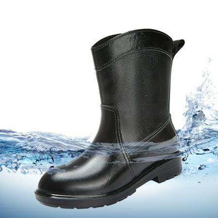 Cathalem Women Wide Calf Rain Boots Womens Rain Boots Hardwearing Slip On Waterproof Non Slip Cement Rain Shoes Rain Shoes Black 7.5 
Cathalem Women Wide Calf Rain Boots Womens Rain Boots Hardwearing Slip On Waterproof Non Slip Cement Rain Shoes Rain Shoes Black 7.5