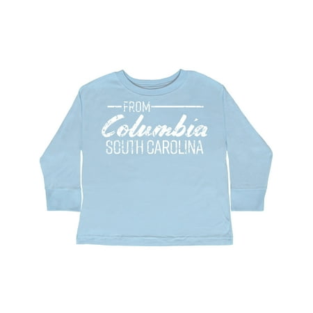 Inktastic From Columbia South Carolina in White Distressed Text Gift Toddler Boy or Toddler Girl Long Sleeve T-Shirt
Inktastic From Columbia South Carolina in White Distressed Text Gift Toddler Boy or Toddler Girl Long Sleeve T-Shirt