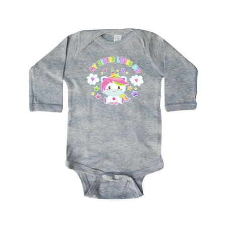 Inktastic My Sister Loves Me with Cute Rainbow Unicorn Gift Baby Boy or Baby Girl Long Sleeve Bodysuit
Inktastic My Sister Loves Me with Cute Rainbow Unicorn Gift Baby Boy or Baby Girl Long Sleeve Bodysuit