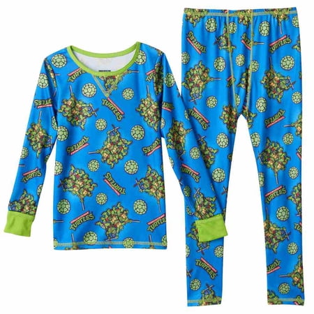 duds thermal underwear toddler cuddl turtles ninja layer base boys