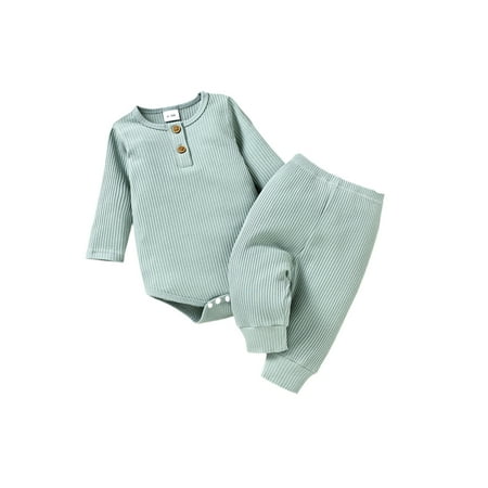 Bagilaanoe 2pcs Newborn Baby Girl Boy Long Pants Set Long Sleeve Romper Tops + Trousers 3M 6M 9M 12M 18M Infant Casual Knitted Ribbed Outfits
Bagilaanoe 2pcs Newborn Baby Girl Boy Long Pants Set Long Sleeve Romper Tops + Trousers 3M 6M 9M 12M 18M Infant Casual Knitted Ribbed Outfits