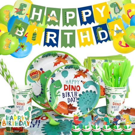 KAOU 1 Set Disposable Tableware Cartoon Dinosaur Pattern Convenient Paper Parties Tablecloth Kitchenware for Wedding
KAOU 1 Set Disposable Tableware Cartoon Dinosaur Pattern Convenient Paper Parties Tablecloth Kitchenware for Wedding