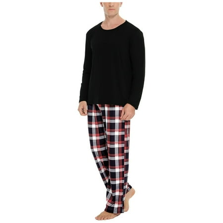 Tangnade home pajamas Men s Fashion Casual Round Neck Solid Color Long Sleeve Plaid Trousers Suit Pajamas Home Service Men s two-piece Red XXL
Tangnade home pajamas Men s Fashion Casual Round Neck Solid Color Long Sleeve Plaid Trousers Suit Pajamas Home Service Men s two-piece Red XXL