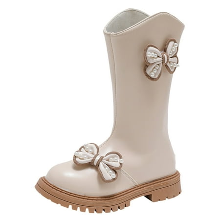 Children Fashionable Thick Soled Boots Fashionable Baby Soft Soled High Top Bow Princess Boots White 7 Years-8 Years
Children Fashionable Thick Soled Boots Fashionable Baby Soft Soled High Top Bow Princess Boots White 7 Years-8 Years
