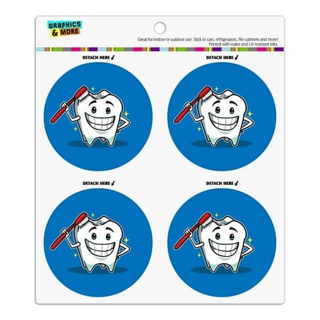 Happy Tooth Toothbrush Dentist Refrigerator Fridge Locker Vinyl Circle Magnet Set
Happy Tooth Toothbrush Dentist Refrigerator Fridge Locker Vinyl Circle Magnet Set