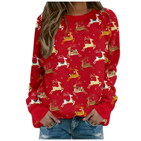 Pianpianzi Cotton Scrub Tops Women Plain Blouses Women Womens Shirt Pack Women s Christmas Print Long-sleeved Sweatshirt Casual Blouse Pullover
Pianpianzi Cotton Scrub Tops Women Plain Blouses Women Womens Shirt Pack Women s Christmas Print Long-sleeved Sweatshirt Casual Blouse Pullover
