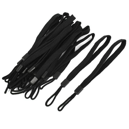 16cm Lanyard Strap Hang Rope 20Pcs Black for Smartphone Selfie Stick Monopod