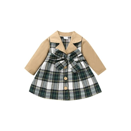 Genuiskids Toddler Baby Girl Christmas Plaid Jacket Dress Windbreaker Long Sleeve Patchwork Coat Outerwear 3M-3T
Genuiskids Toddler Baby Girl Christmas Plaid Jacket Dress Windbreaker Long Sleeve Patchwork Coat Outerwear 3M-3T