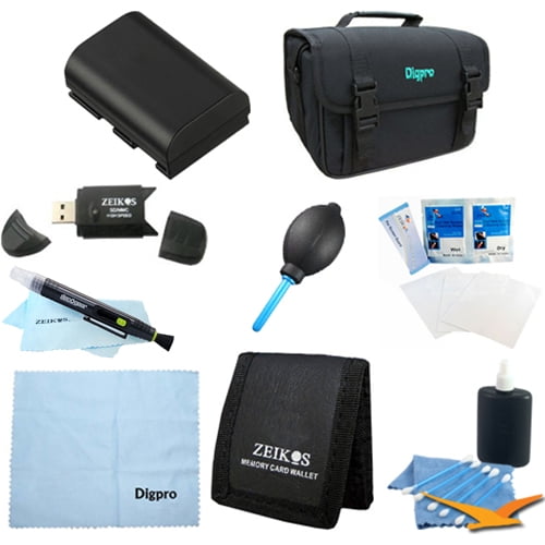 Special Loaded Value LP-E6 Battery Kit for Canon 5D Mark III & II,6D, 7D & 60D - Includes LP-E6 Replacement Battery, Carrying Case, USB 2.0 Card Reader, 3 Card Memory Card Wallet, and More