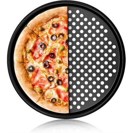 Duslogis 12 Inch Pan Perforated Pizza Tray Non-Stick Coating Carbon Steel Pan with Holes for Home Kitchen Restaurant Premium Oven Bakeware
Duslogis 12 Inch Pan Perforated Pizza Tray Non-Stick Coating Carbon Steel Pan with Holes for Home Kitchen Restaurant Premium Oven Bakeware
