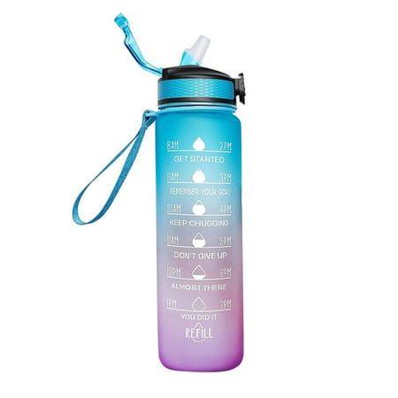 Sippy Cup Thermoses Water Glass Easy To Carry Large Capacity Gradient PP Plastic 1000ml Gradation Frosted Outdoor Product 3.1*11.4in
Sippy Cup Thermoses Water Glass Easy To Carry Large Capacity Gradient PP Plastic 1000ml Gradation Frosted Outdoor Product 3.1*11.4in