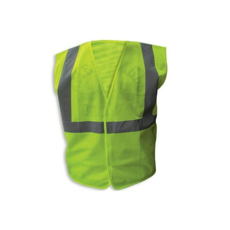 Enguard LIME Poly Mesh Reflective Safety Vests Class 2 - 2XL 3-Pack