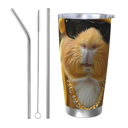 Fuzoiu Heavy Metal Style Guinea Pig Print 20oz Tumbler Stainless Steel Vacuum Insulated Car Cup Insulated Coffee Mug Travel Mug with Lid Thermal Cup for Outdoor-Straw Three-piece Set
Fuzoiu Heavy Metal Style Guinea Pig Print 20oz Tumbler Stainless Steel Vacuum Insulated Car Cup Insulated Coffee Mug Travel Mug with Lid Thermal Cup for Outdoor-Straw Three-piece Set
