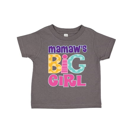 Inktastic Mamaw s Big Girl Gift Toddler Toddler Girl T-Shirt