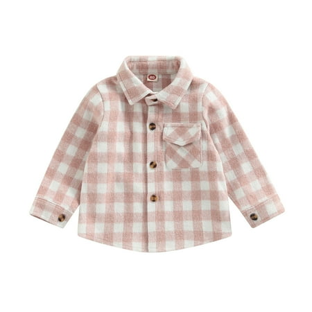 Zlekejiko Toddler Baby Boys Girls Plaid Jacket Long Sleeve Lapel Button Down Pocketed Shirts Coats Shacket Cardigan Tops
Zlekejiko Toddler Baby Boys Girls Plaid Jacket Long Sleeve Lapel Button Down Pocketed Shirts Coats Shacket Cardigan Tops