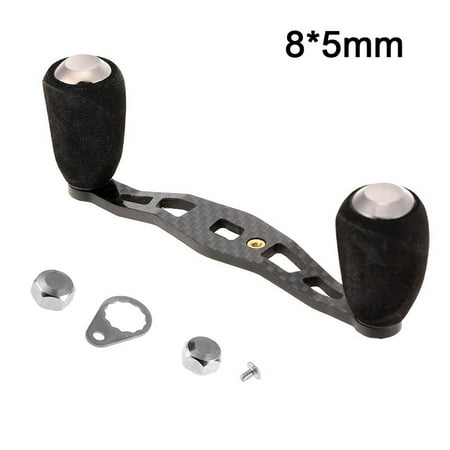Carbon Fiber Left Right Diy Fishing Reel Handle Eva Knob Rocker Replacement