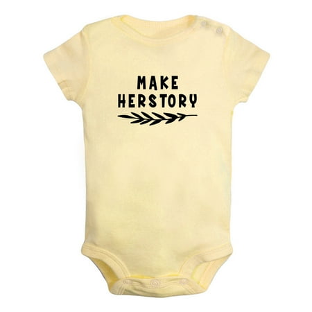 Make Herstory Funny Rompers For Babies Newborn Baby Unisex Bodysuits Infant Jumpsuits Toddler 0-24 Months Kids One-Piece Oufits (Yellow 6-12 Months)
Make Herstory Funny Rompers For Babies Newborn Baby Unisex Bodysuits Infant Jumpsuits Toddler 0-24 Months Kids One-Piece Oufits (Yellow 6-12 Months)