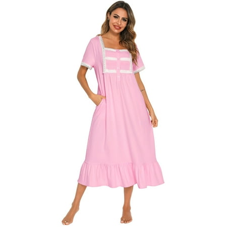 FEREMO Plus Size Sleep Shirt Womens Sleepwear Sleep Dress for Women
FEREMO Plus Size Sleep Shirt Womens Sleepwear Sleep Dress for Women