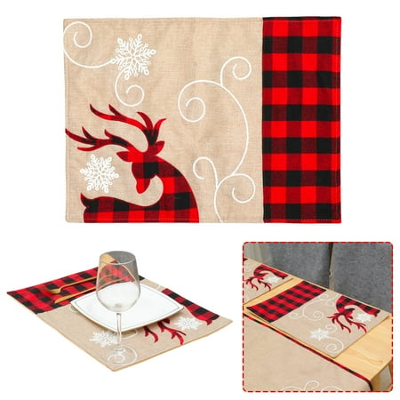BuleStore Christmas Decoration Linen Embroidery Elk Table Runner Christmas Hotel Restaurant Home Decoration Table Mat
BuleStore Christmas Decoration Linen Embroidery Elk Table Runner Christmas Hotel Restaurant Home Decoration Table Mat