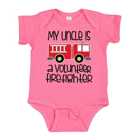 Inktastic Volunteer Firefighter Uncle Gift Baby Boy or Baby Girl Bodysuit
