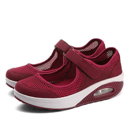 Women\ s Walking Shoes Hook Loop Breathable Mesh Summer Sneakers With Air Cushion for Outdoor Gym
Women\ s Walking Shoes Hook Loop Breathable Mesh Summer Sneakers With Air Cushion for Outdoor Gym
