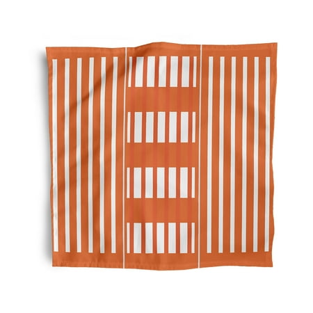 Simply Daisy 18 x 18 Orange Beach Blanket Napkins Set of 4