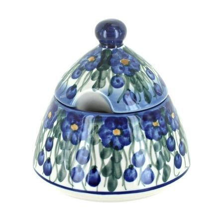 Blue Rose Polish Pottery Pandora Sugar Bowl