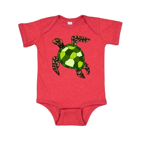 Inktastic Turtle Illustration Gift Baby Boy or Baby Girl Bodysuit