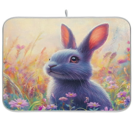 Cute Purple Rabbit Dish Drying Mat Kitchen Mats Microfiber Counter Absorbent Dish Pad Drainer Rack
Cute Purple Rabbit Dish Drying Mat Kitchen Mats Microfiber Counter Absorbent Dish Pad Drainer Rack