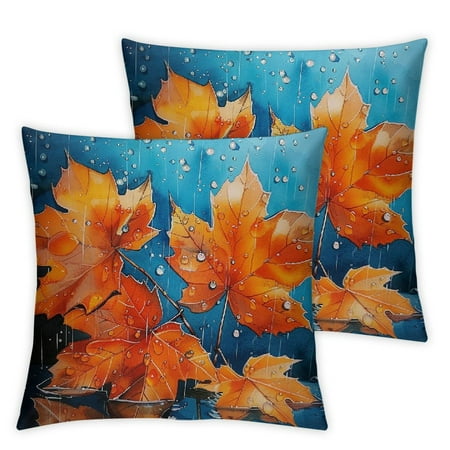 Wuche Autumn Leaves Short Plush Pillowcase Set of 2 High-Quality Square Set for Autumn Season 24x24in
Wuche Autumn Leaves Short Plush Pillowcase Set of 2 High-Quality Square Set for Autumn Season 24x24in