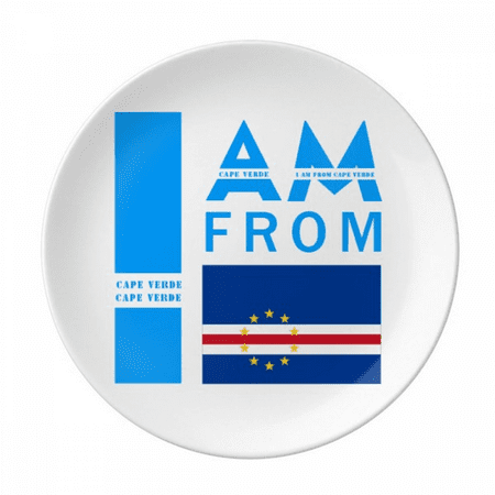I Am From Cape Verde Plate Decorative Porcelain Salver Tableware Dinner Dish