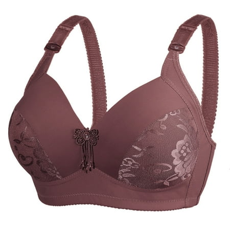 Quealent Womens Plus Size Clearance Womens Plus Size Womens Plus Size Bra Thin Bra Without Steel Ring Underwear Coffee 120D
Quealent Womens Plus Size Clearance Womens Plus Size Womens Plus Size Bra Thin Bra Without Steel Ring Underwear Coffee 120D