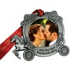Pewter Horse and Carriage "And They Lived Happily Ever After" Photo Ornament