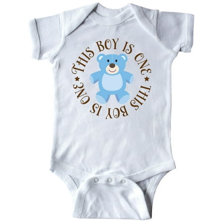 Inktastic 1st Birthday Boys Teddy Bear Gift Baby Boy Bodysuit