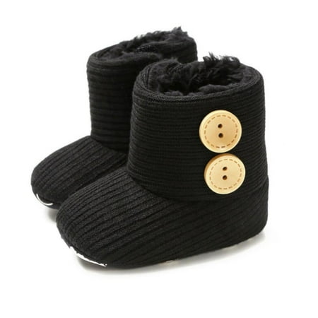 Elaydool Winter Infant Knitted Snow Boots Soft Sole Buttons Decor First Walker Toddler Plush Lined Prewalkerborn Fleece Boots 0-18M
Elaydool Winter Infant Knitted Snow Boots Soft Sole Buttons Decor First Walker Toddler Plush Lined Prewalkerborn Fleece Boots 0-18M