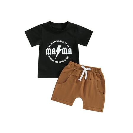 Mother s Day Toddler Baby Boy Girl Outfit Short Sleeve MAMA Letter T-Shirt Top Drawstring Jogger Shorts Cute Clothes
Mother s Day Toddler Baby Boy Girl Outfit Short Sleeve MAMA Letter T-Shirt Top Drawstring Jogger Shorts Cute Clothes