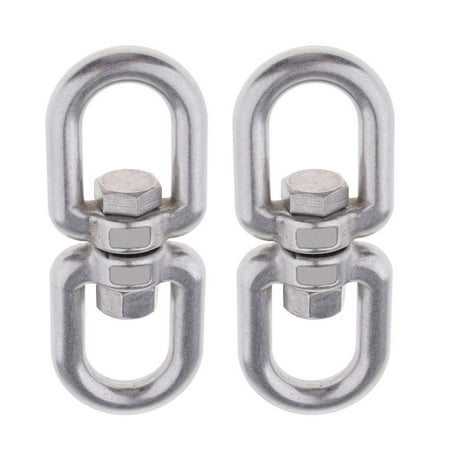 2Pcs M8 Stainless Steel Swivel Hooks Double Ended Swivel Eye Hooks for Swings
2Pcs M8 Stainless Steel Swivel Hooks Double Ended Swivel Eye Hooks for Swings