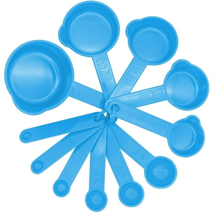 Kitchen Baking Plastic Measuring Spoon and Cup Set for Dry Liquids Or Liquids