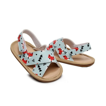 Baby Soft Sole Non-Slip Shoes Boys Girls Open Toe Cartoon Printed Shoes First Walkers Shoes Summer Toddler Flat Sandals
Baby Soft Sole Non-Slip Shoes Boys Girls Open Toe Cartoon Printed Shoes First Walkers Shoes Summer Toddler Flat Sandals