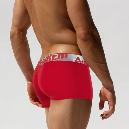 QWERTYU Mens Male Soft Breathable Trunks Stretch Comfort Pouch Underwear Briefs S Red
QWERTYU Mens Male Soft Breathable Trunks Stretch Comfort Pouch Underwear Briefs S Red